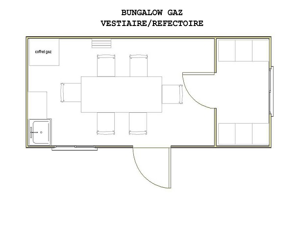 Plan bungalow gaz