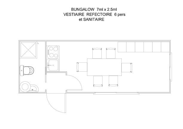 Plan bungalow spécifique 1